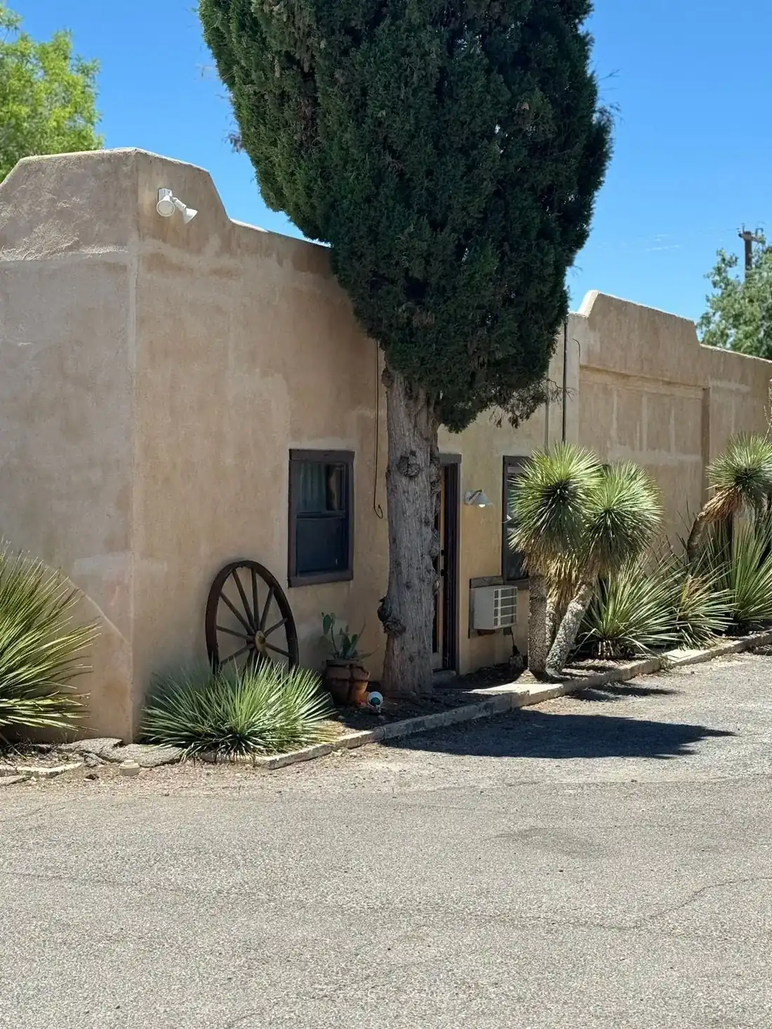 Stucco home with desert landscaping in Tucson AZ
